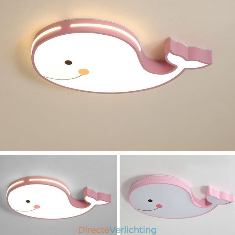 Dolfijnpatroon dimbaar plafondlamp creatief plafondarmatuur kinderen