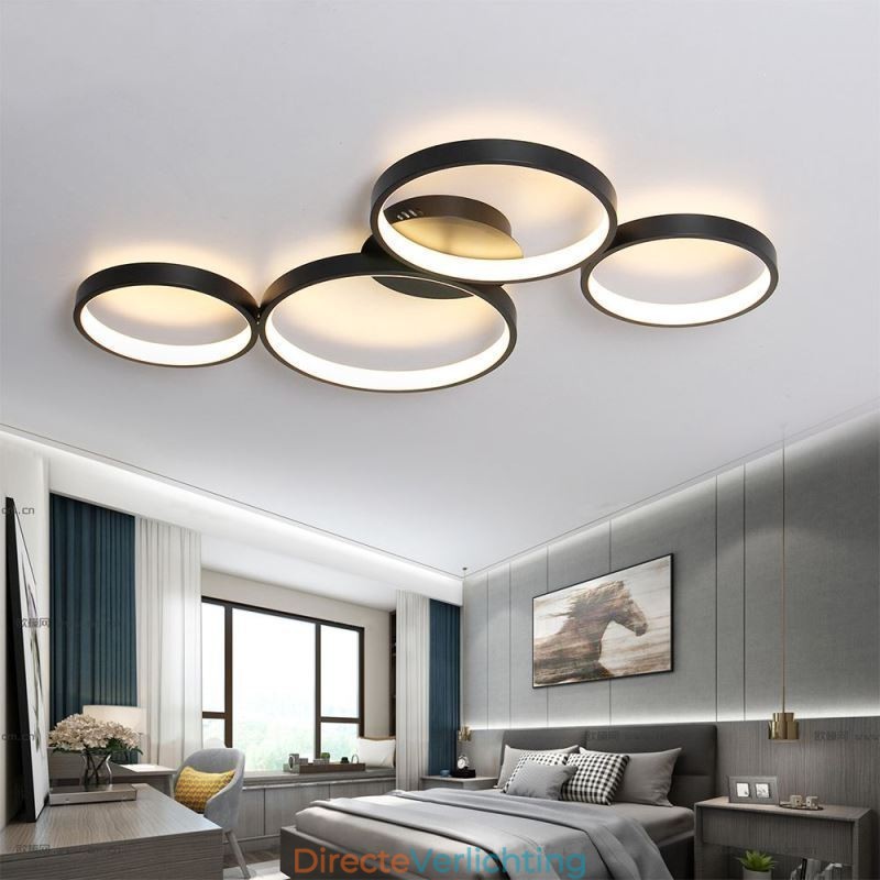 Plafondlamp 7200LM 4 Ringen Verlichtingsarmatuur