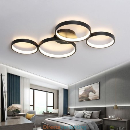 Plafondlamp 7200LM 4 Ringen Verlichtingsarmatuur Plafondlamp 7200LM 4 Ringen Verlichtingsarmatuur