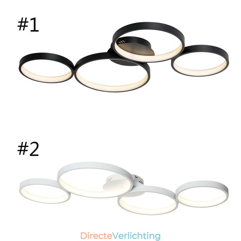 Plafondlamp 7200LM 4 Ringen Verlichtingsarmatuur