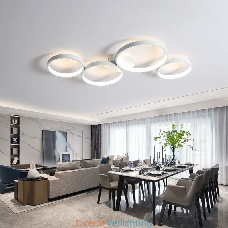 Plafondlamp 7200LM 4 Ringen Verlichtingsarmatuur