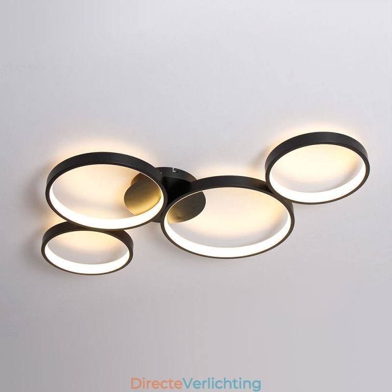Plafondlamp 7200LM 4 Ringen Verlichtingsarmatuur