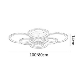 Dimbare plafondlamp moderne ring cirkel plafondlamp