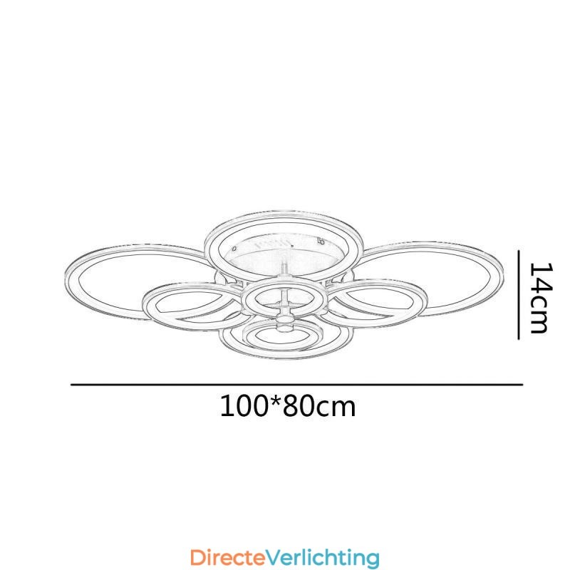 Dimbare plafondlamp moderne ring cirkel plafondlamp