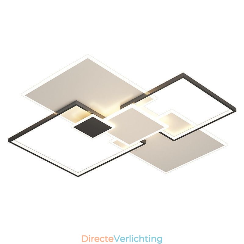 Inbouw vierkante plafondlamp