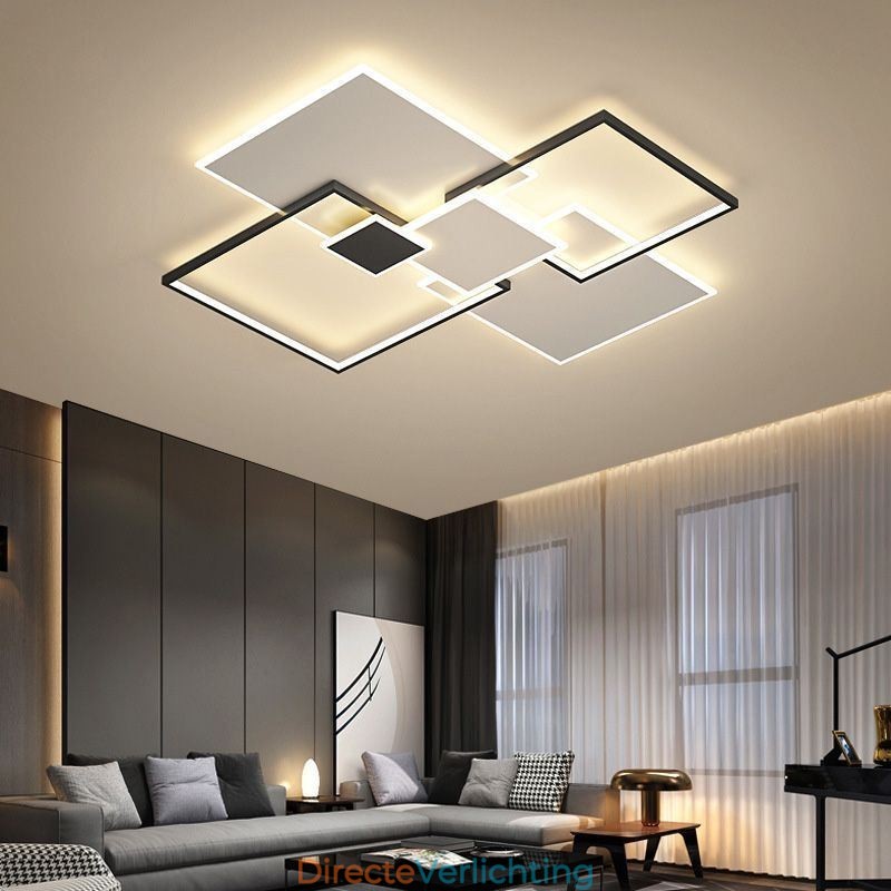 Inbouw vierkante plafondlamp