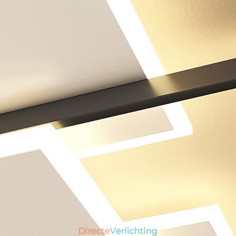 Inbouw vierkante plafondlamp