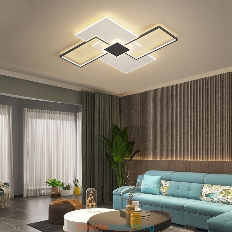 Inbouw vierkante plafondlamp