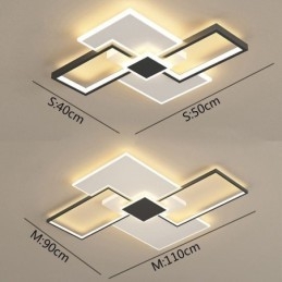 Inbouw vierkante plafondlamp