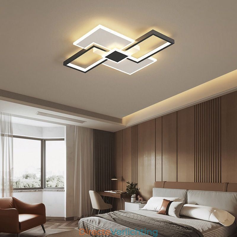 Inbouw vierkante plafondlamp