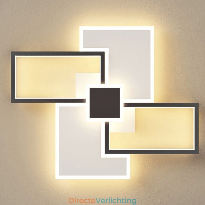 Inbouw vierkante plafondlamp