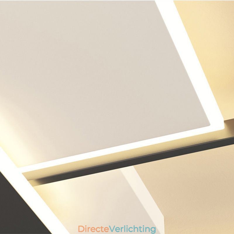 Inbouw vierkante plafondlamp