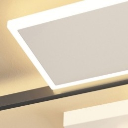 Inbouw vierkante plafondlamp