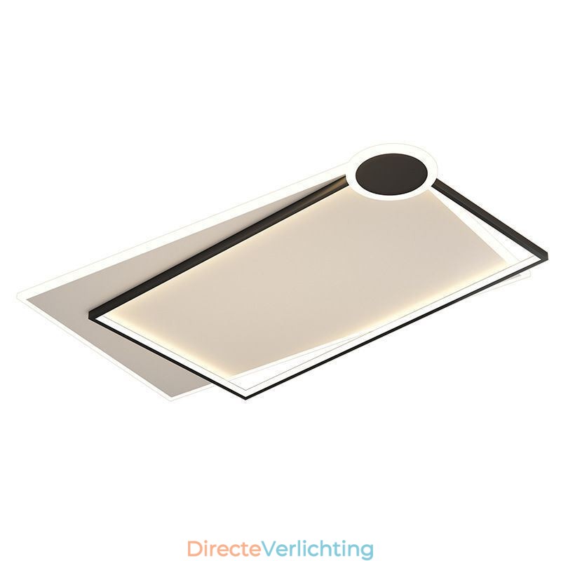 Minimalistische plafondlamp met vlakke montage