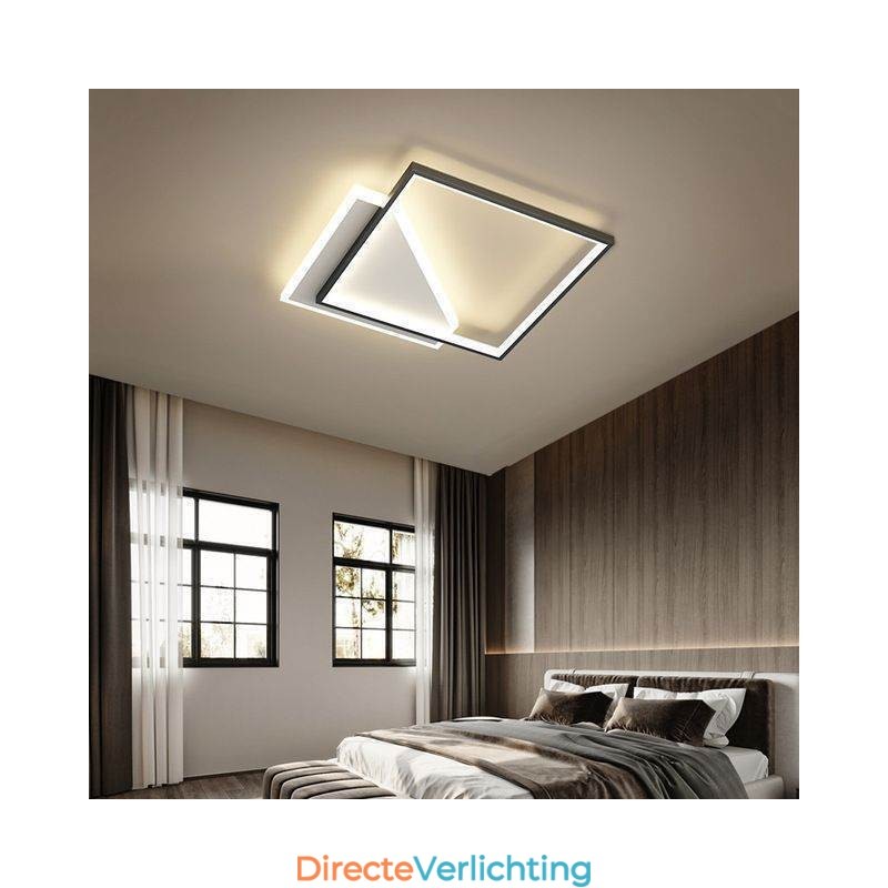 Moderne plafondlamp met inbouwmontage