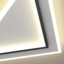 Moderne plafondlamp met inbouwmontage