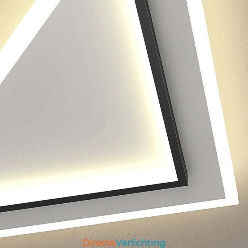 Moderne plafondlamp met inbouwmontage