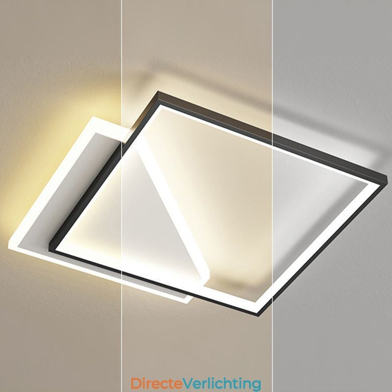 Moderne plafondlamp met inbouwmontage
