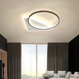 Moderne plafondlamp met inbouwmontage
