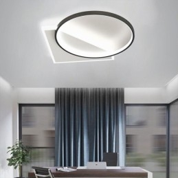 Moderne plafondlamp met inbouwmontage