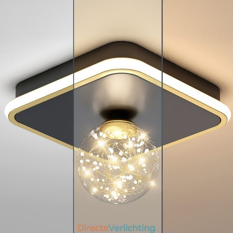 Plafondlamp voor inbouw in woondecoratie