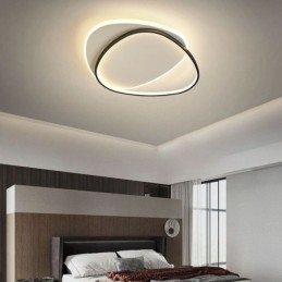 Plafondlamp met dubbele driehoekige inbouw