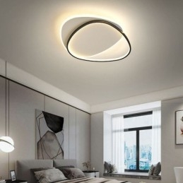 Plafondlamp met dubbele driehoekige inbouw