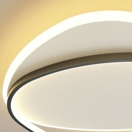 Plafondlamp met dubbele driehoekige inbouw