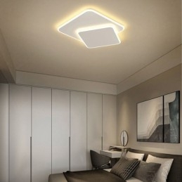 Inbouw dubbele vierkante plafondlamp