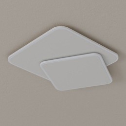 Inbouw dubbele vierkante plafondlamp