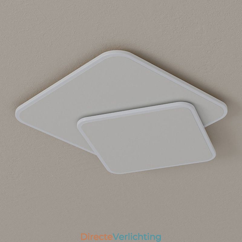 Inbouw dubbele vierkante plafondlamp