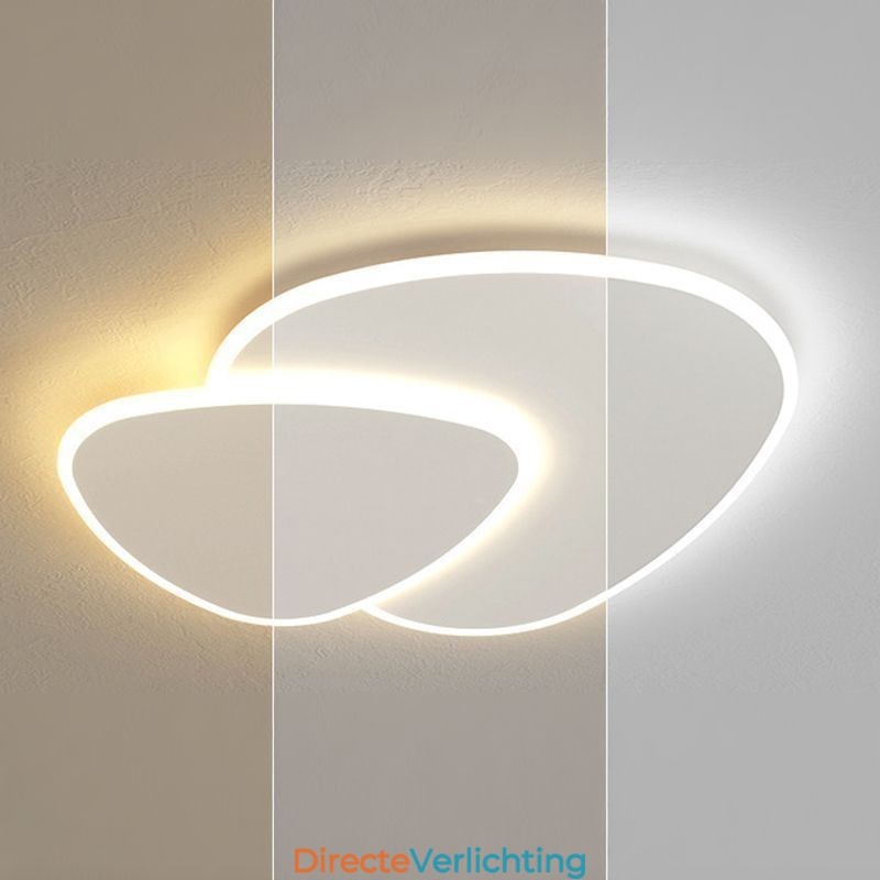 Plafondverlichting met dubbele driehoek