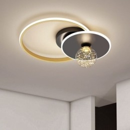 Minimalistische plafondlamp voor inbouw in woondecoratie