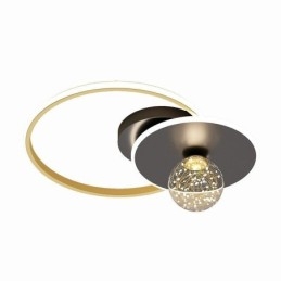 Minimalistische plafondlamp voor inbouw in woondecoratie