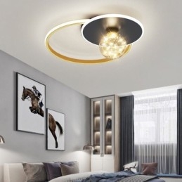 Minimalistische plafondlamp voor inbouw in woondecoratie