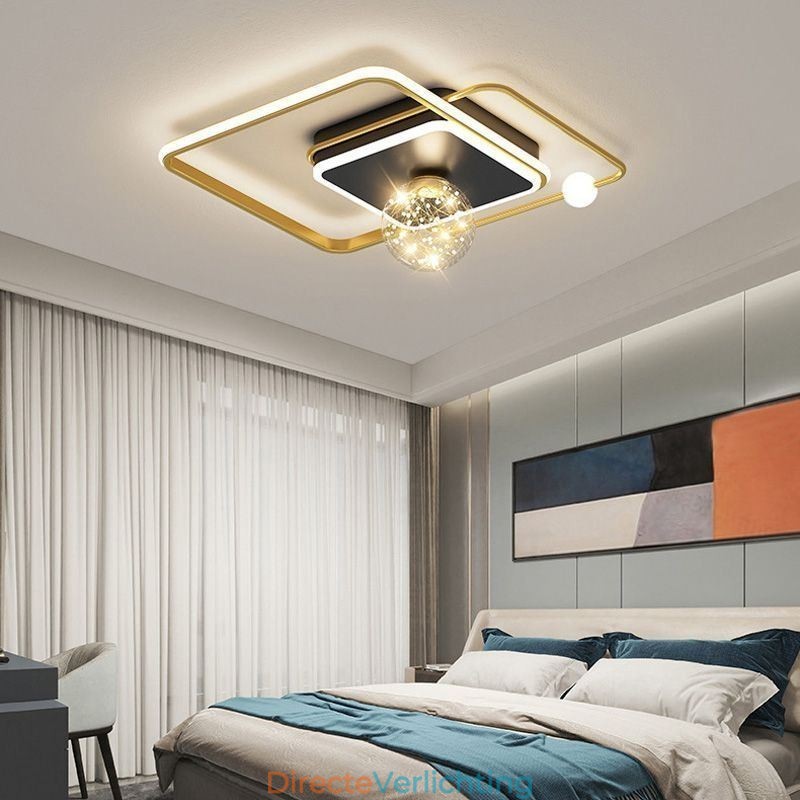 Moderne plafondlamp voor inbouw in woondecoratie
