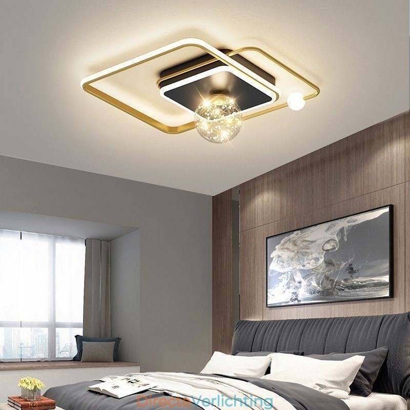 Moderne plafondlamp voor inbouw in woondecoratie