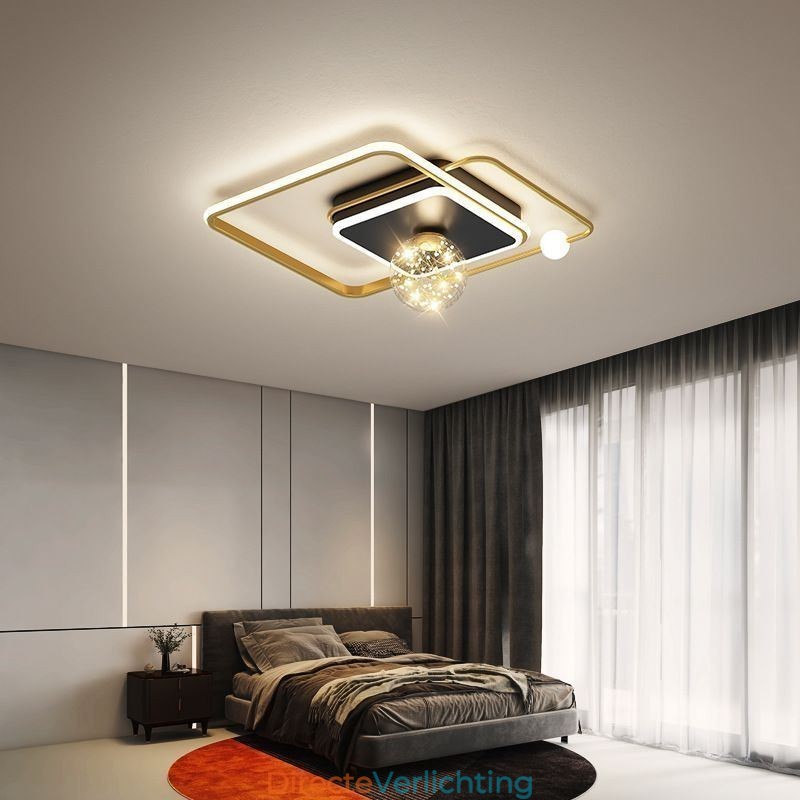 Moderne plafondlamp voor inbouw in woondecoratie