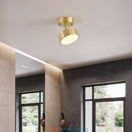 Goud koperen mini ronde plafondlamp Goud koperen mini ronde plafondlamp