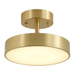 Goud koperen mini ronde plafondlamp