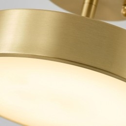 Goud koperen mini ronde plafondlamp