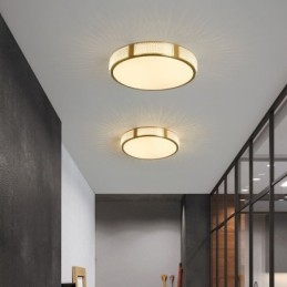 Plafondlamp met ronde montage, driekleurige dimfunctie