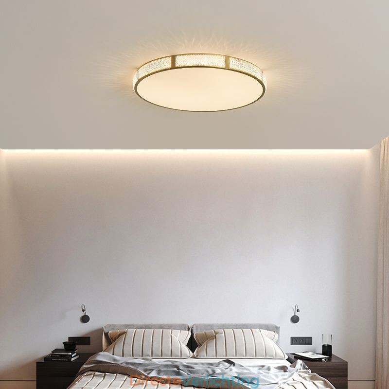 Plafondlamp met ronde montage, driekleurige dimfunctie