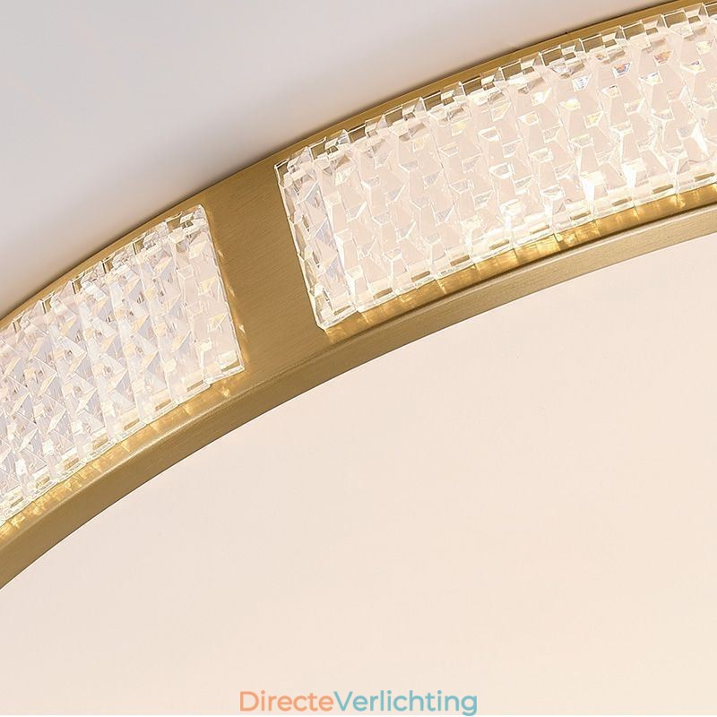 Plafondlamp met ronde montage, driekleurige dimfunctie