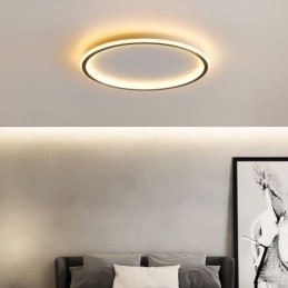 Plafondlamp met ronde montage, driekleurige dimfunctie
