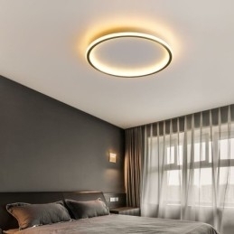 Plafondlamp met ronde montage, driekleurige dimfunctie