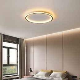 Plafondlamp met ronde montage, driekleurige dimfunctie