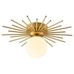 Moderne 1-lichts plafondlamp in de vorm van een bolvormige plafondlamp