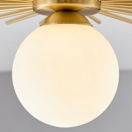 Moderne 1-lichts plafondlamp in de vorm van een bolvormige plafondlamp