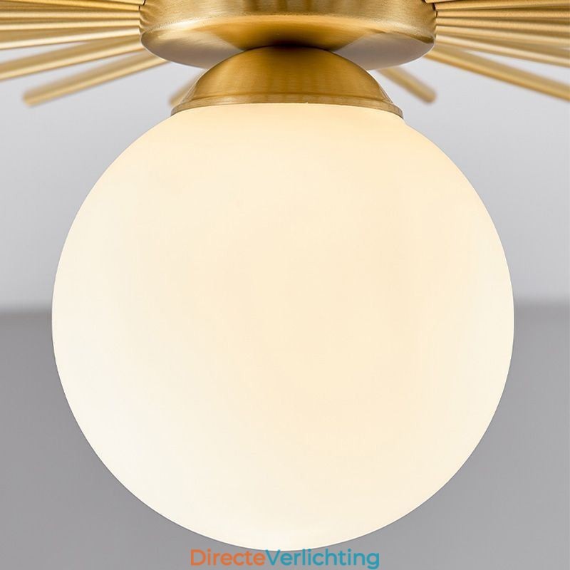 Moderne 1-lichts plafondlamp in de vorm van een bolvormige plafondlamp